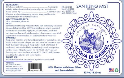 4oz label - ACQUA 4 OZ